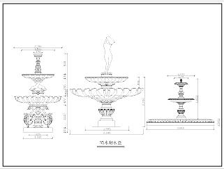 <em>喷泉</em>造型模块CAD工程图纸下载