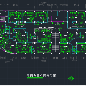 某现代KTV空间装修图cad施工图下载、某现代KTV空间装修图dwg文件下载