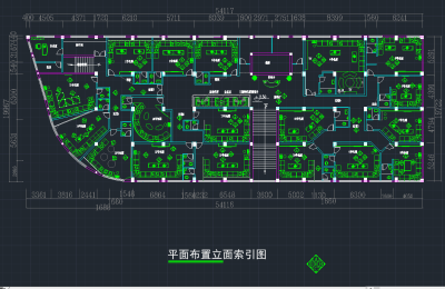 某现代KTV空间装修图cad施工图下载、某现代KTV空间装修图dwg文件下载