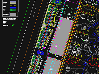高层框架核心筒结构连廊式商业综合楼建筑CAD施工图