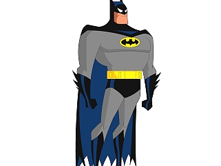 现代蝙蝠侠sketchup免费模型，<em>游戏角色</em>草图大师模型...
