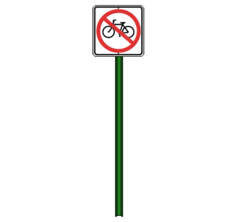 现代禁止非机动车道路交通标志牌su模型下载、禁止非机动车道路交通标志牌草图大师模型下载