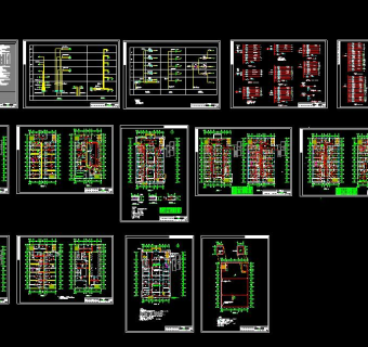 军队医院电气设计图全套施工图CAD图纸
