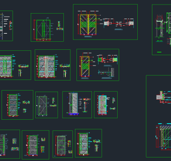 CAD常用门节点大样工程图纸，cad施工图纸下载