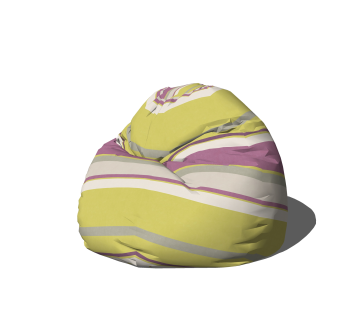 现代懒人沙发SU模型，懒人沙发skb文件下载