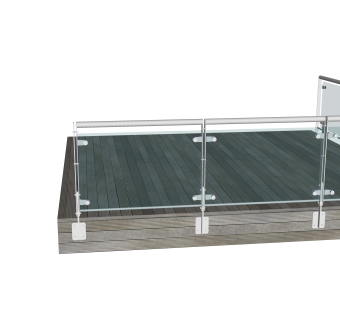 现代栏杆SU模型，栏杆SKB文件下载