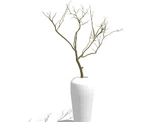 新中式花瓶摆件草图大师模型,现代装饰品su模型下载
