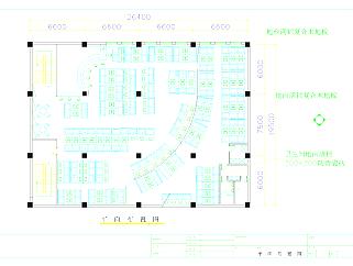 网吧装修设计方案图CAD建筑图纸下载