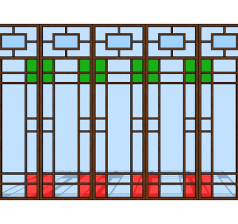 现代窗户草图大师模型，窗户sketchup模型下载