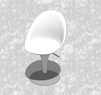 现代创意小座椅草图大师模型，休闲椅sketchup模型下载