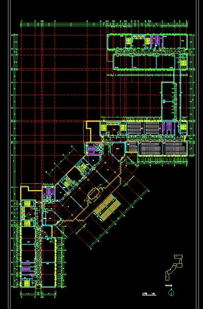 东北某大学十六层综合教学楼建筑方案图CAD图纸