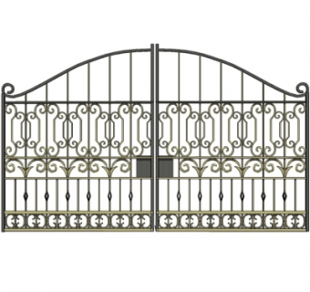 精品铁艺大门sketchup模型集下载