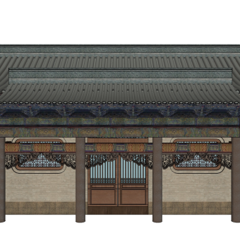 中式古建民俗草图大师模型下载，古建民俗su模型下载