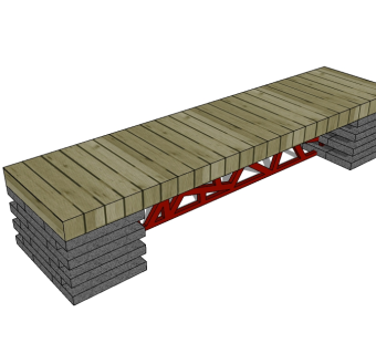条形座椅sketchup模型下载，户外休闲椅草图大师模型分享