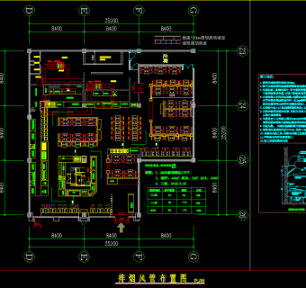 餐饮店厨房CAD施工图下载、餐饮店厨房dwg文件下载