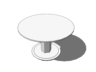  现代 桌子草图大师模型， 桌子sketchup模型下载