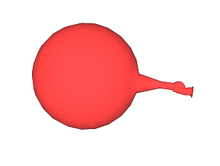 现代气球草图大师<em>模型</em>，气球SKP<em>模型</em>下载