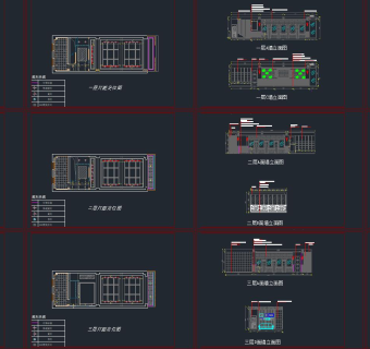 理发店CAD施工图，美发CAD平面图
