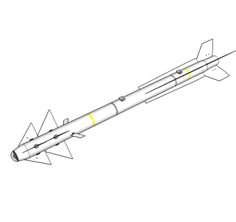 以色列Python-5巨蟒5空空导弹草图大师模型，导弹SU模型下载