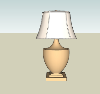 现代台灯草图大师模型，台灯sketchup模型下载
