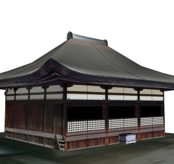 日式建筑阁楼草图大师模型下载、建筑阁楼su模型下载