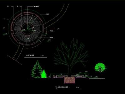 小广场全套施工图，广场景观cad设计图纸下载