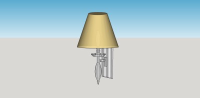 现代壁灯草图大师模型，壁灯sketchup模型