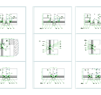 99张单元CAD墙节点详图下载