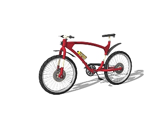 现代自行车免费<em>su模型</em>，自行车sketchup模型，自行车su...