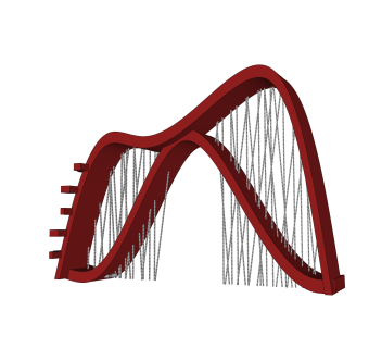 现代抽象乐器雕塑su模型,摆件草图大师模型下载