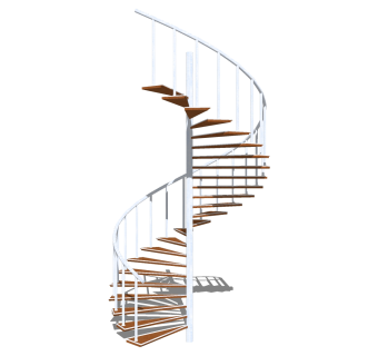 现代螺旋楼梯草图大师模型，螺旋楼梯sketchup模型免费下载