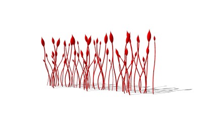 现代植物造型雕塑su模型下载、植物造型雕塑草图大师模型下载