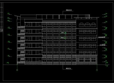 某中学高中教学楼建筑施工图，教学楼cad建筑工程图纸下载