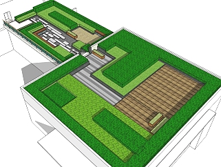 植物园<em>办公楼屋顶花园</em>景观su模型下载、办公楼景观草图...