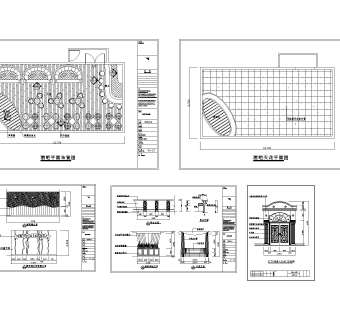 三套酒吧平面CAD施工图套图，酒吧CAD建筑图纸下载