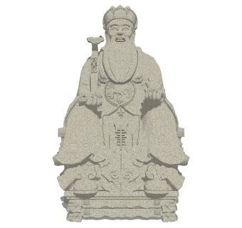 现代佛像sketchup模型，雕塑草图大师模型下载