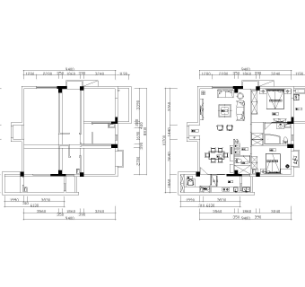 古典大方风格施工图附实景照片，CAD建筑图纸免费下载