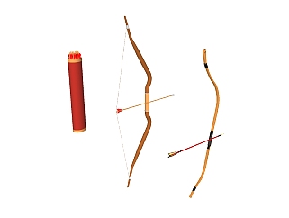 弓箭草图大师模型下载，弓箭skb模型免费分享