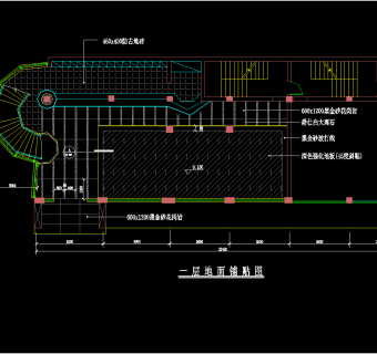 东方威尼斯咖啡厅装修CAD图纸，cad施工图纸