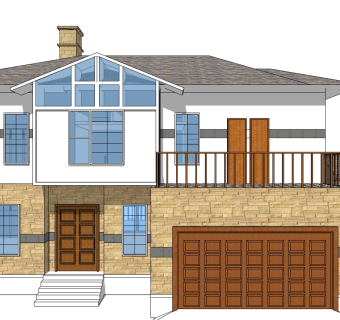 欧式别墅su模型下载、欧式别墅草图大师模型下载