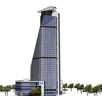 高层酒店草图大师模型下载、高层酒店su模型下载