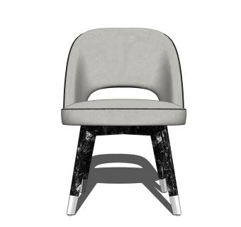 创意轻奢单人沙发椅草图大师模型，沙发SU模型下载