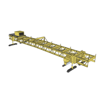 现代架桥机草图大师模型，架桥机sketchup模型下载