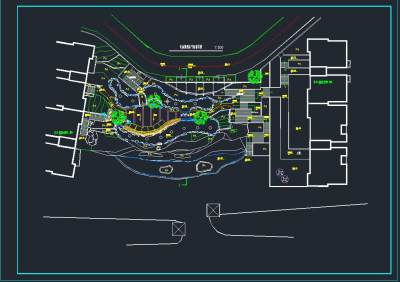 中式庭院景观规划设计施工图,cad建筑图纸免费下载