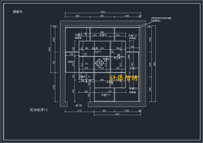 原创衣柜榻榻米CAD素材，背景墙CAD施工图纸下载