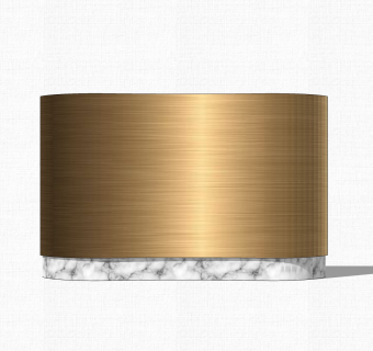 现代轻奢装饰柜单柜草图大师模型，玄关柜sketchup模型免费下载