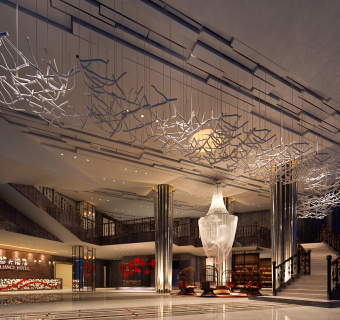 现代豪华餐厅CAD施工图，餐厅CAD建筑图纸下载