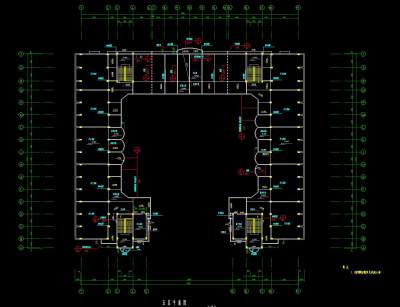 某中学全套建筑结构施工图，中学cad建筑工程图纸下载