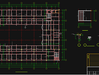  七层商业建筑施工图，商业CAD施工图纸下载