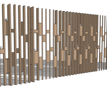 新中式背景墙su模型，背景墙草图大师模型下载